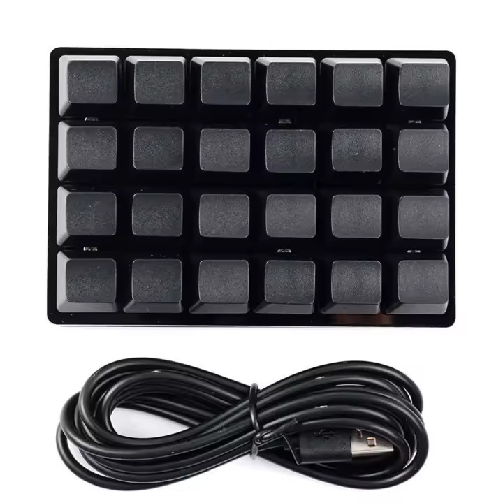 Teclado programable para juegos, dispositivo Sayo, teclado de acceso directo para oficina, personalizado, Nical, 24 teclas, color negro - 1