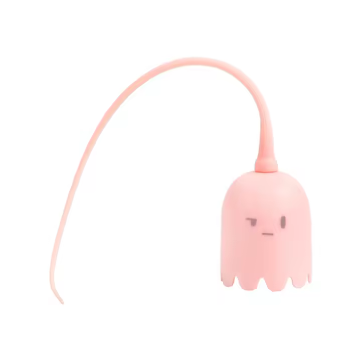 Juguete interactivo eléctrico inteligente para mascotas, bola giratoria automática, cola de ratón, palo Teaser rosa - 1