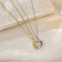Conjunto magnético de sol y luna, collar de 2 piezas con luz de sol y luna, anillo de regalo, collar de sol dorado, collar de luna plateado, joyería a juego para pareja, regalo de joyería cósmica para ella, regalo moderno para el me - details 4