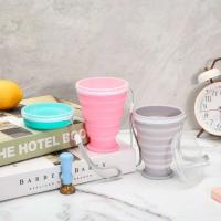Taza de silicona para exteriores cubierta de 300 ml, suministros para acampar, taza VIE plegable portátil para senderismo y bebidas - details 12