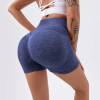 Shorts De Yoga Para Mujer Cintura Alta Secado Rápido Fitness Running Pantalones Deportivos Sin Costuras Transpirables Cómodos - details 23