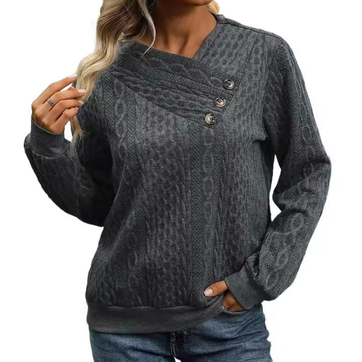 Ropa deportiva de manga larga a la moda, top, otoño, ropa de mujer - 1
