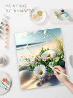 RUOPOTY-pintura decorativa por números, imagen hecha a mano, dibujo de flores, Kits de manualidades para adultos - details 1