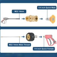 Kit de adaptador para arandela a presión 2 uds M22 14mm/15mm giratorio hembra para conexión rápida boquilla de liberación de 3/8 "o 1/4" - details 4
