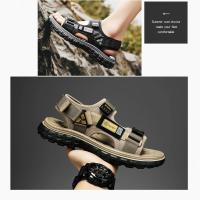 Zapatillas de Cuero Genuino para Hombres Estilo Romano Casuales para Exteriores - details 10