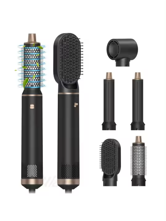 Secador de Pelos 5 en 1 Desmontable Aire Caliente, Rizador, Estilizador de Trenza - 1