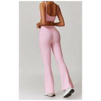 Botas de cintura alta con logotipo personalizado, pantalones acampanados para mujer, elásticos, transpirables, para gimnasio, fitness, baile, leggings de entrenamiento - details 10