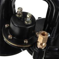 12V/24V Auto Air Horn Loud Truck Trumpet Air Horn With Electric Valve Flat For Car Vehicle Trucks Bus Van Train - details 3
