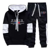 Chándal Deportivo para Hombres Ouwu Sudadera con Capucha de Manga Larga - details 1