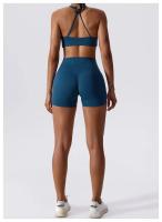 Sujetador Deportivo de Espalda Cruzada para Mujeres Top Deportivo de Yoga y Gimnasio Fitness Material de Nylon Transpirable y Hermoso - details 17