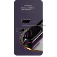 "Cepillo Rectificador Nuevo Inalámbrico con Iones Negativos, Moderno y Portátil, Suave para Cabello Liso y Brillante, Protector - details 8