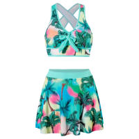 Bikini con falda de cintura alta para mujer, traje de baño con estampado Floral, ropa de playa 38, 36, 34, 32 - details 6