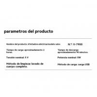 Afeitadora eléctrica con pantalla digital siete cabezales cortador de pelo calvo cortapelos eléctrico de empuje afeitadora multifunción - details 1