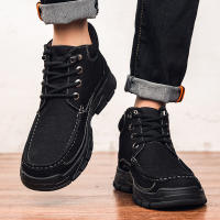 Zapatos de hombre al aire libre de terciopelo de piel de vaca de primera capa de cuero mate de alta calidad - details 29