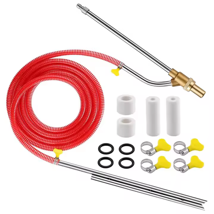 Kit de chorro de arena, Kit de chorro de arena para lavadora a presión, Kit de chorro de arena para agua, Chorro de arena para lavadora eléctrica, desconexión rápida de 1/4 de pulgada - 1