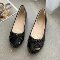 Zapatos planos de ballet para mujer, Un estribo, Mocasines elegantes con lazo - details 2