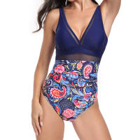 Bañadores de una pieza con estampado para mujer, traje de baño adelgazante - details 28