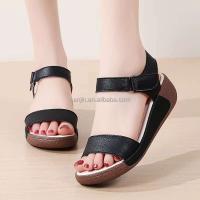 Nuevas sandalias de alta calidad con plataforma de tacón para verano, zapatos de mujer de cuero y piel de vaca para exteriores, alta calidad, precio bajo 2024 - details 4