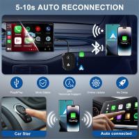 Adaptador inalámbrico 2 en 1 para CarPlay y Android, Dongle inalámbrico para Carplay con cable y Android (blanco) - details 5