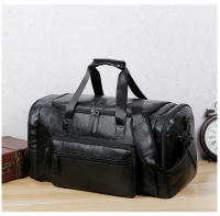 Bolsa de viaje, viaje de viaje de negocios de gran capacidad, mochila de mensajero portátil de hombro, impermeable de cuero. - details 16