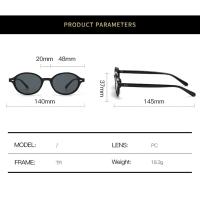 Gafas de sol ovaladas vintage para hombres y mujeres, elegantes remaches para gafas de sol con, elegantes, de lujo, UV400, gafas de sol para mujeres - details 0
