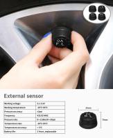 Sistema de Monitor de alarma de neumáticos de coche TPMS inteligente, pantalla de 4 sensores, advertencia de temperatura de presión de neumáticos inteligente Solar - details 9