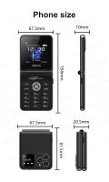 SERVO Flip6 Teléfono Plegable 4 Tarjetas SIM, Red GSM, Linterna, Mp3, Dial de Velocidad, Botón de Enchufe, Estilos Clásicos - details 19