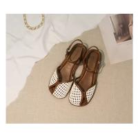 Sandalias Romanas de Verano Zapatos Planos para Mujeres 2025 con Cabeza de Estilo Retro y Pequeña Talla - details 15