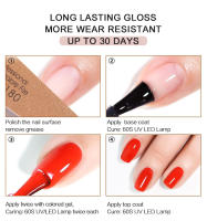 Arte Clavo-Juego de esmaltes en Gel para uñas, Base y capa superior, semipermanente, de vidrio templado, imprimación mate, para Arte de uñas - details 11