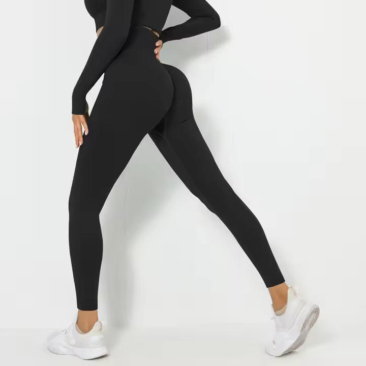Malla de cintura alta y cómoda para mujer, pantalones, entrenamiento tres, ropa deportiva para gimnasio - 1
