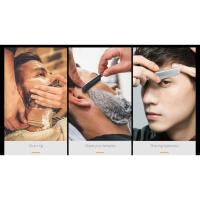 Afeitadora Plegable de Acero Inoxidable Herramienta de Peluquería para Hombres - details 11