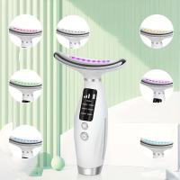 Masajeador Facial y de cuello con 7 LED, recargable, portátil, suave, relajante, alimentado por USB, regalo perfecto para mujeres - details 1