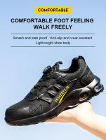 Men's Rotating Button Safety Shoes Steel Toe Work Sneakers Indestructible Shoes Puncture-Proof work Boots Air Cushion Men Boots - details 8