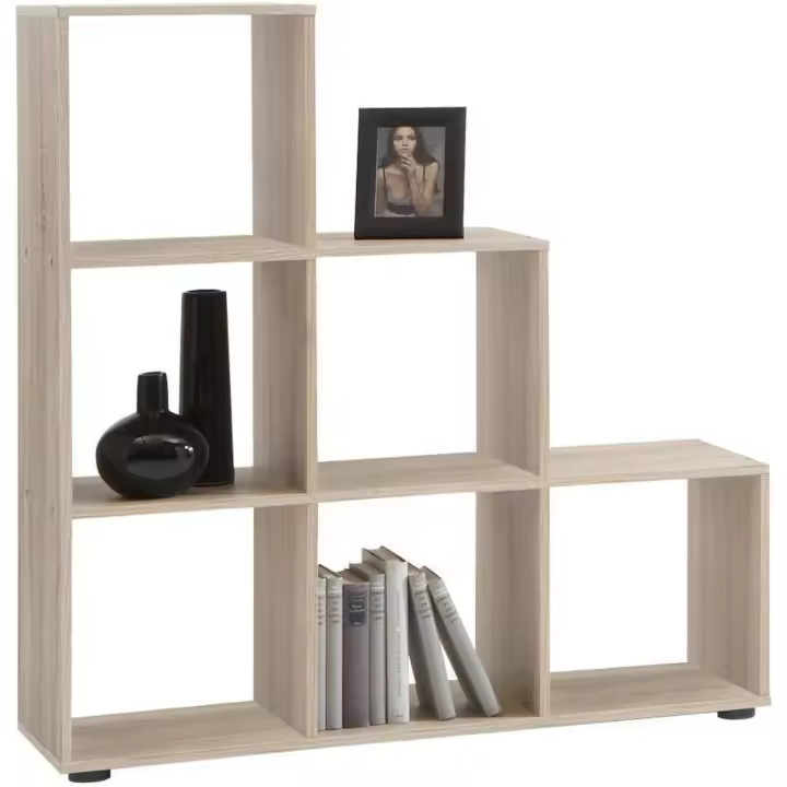 Möbel Mega 1 Estantería, Roble Rústico, 104,5x33x108 cm - 1