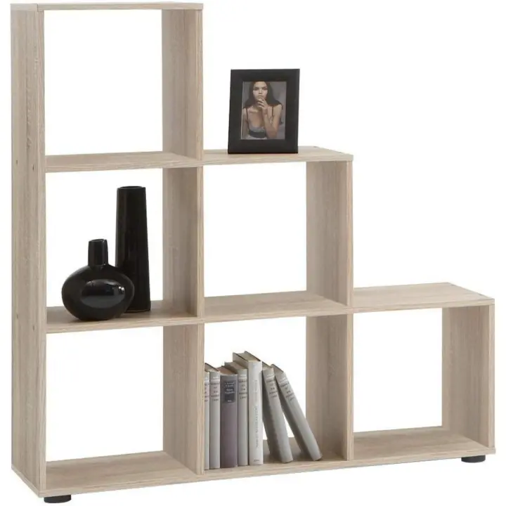 Möbel Mega 1 Estantería, Roble Rústico, 104,5x33x108 cm - 1
