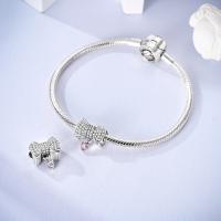Abalorio de Plata de Ley 925 auténtica, colgante de estrella, Luna y sol brillante, compatible con Pulseras originales, collar DIY para mujer, regalo de joyería - details 1