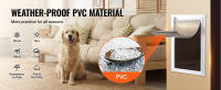 SucceBuy Solapa de repuesto para puerta para mascotas, puerta para perros de PVC de 13,63" x 23,62", resistente a la intemperie, tira magnética duradera, tamaño XL, engrosada - details 1