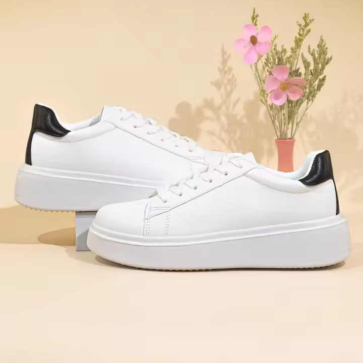 Zapatillas de Mujer de Talla Grande Cómodas de Pisa Baja con Color Sólido - 1