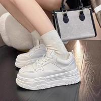 Zapatillas transpirables de moda para mujer estilo sual con cordones de cinturón grueso - details 3