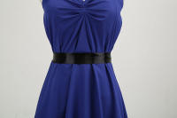 Vintage Women Summer Polka Dot Print Halter Party Dresses - details 56