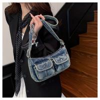 Bolso de mano de moda, bolso vaquero Retro, bolso cruzado para axila, bolso de hombro para chica picante, bolso para axila, bolso de tela Y2K, ropa de calle - details 29