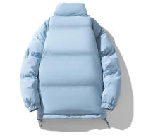 Chaqueta de pan con cuello alto para hombre, camiseta de algodón gruesa y cálida, informal, multicolor, mismo estilo, invierno - details 6