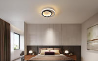 Goeco Lámpara LED Redonda Nórdica de Techo 28W Iluminación Moderna Acrílico Montaje en la Pared - details 0