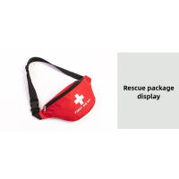 Riñonera de Primeros Ayudos Almacenamiento Médico en Bolsa Compacta Kit de Supervivencia para Rescate de Viaje Rojo - details 1