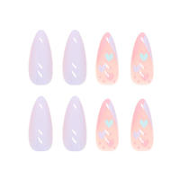Uñas artificiales de estilo dulce extraíbles con pegamento, Gel de gelatina, regalo maravilloso para su esposa y novia - details 3