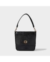 Bolso de mensajero de un hombro, nuevo bolso de axila para mujer, bolso de cuero suave blanco y negro. - details 1