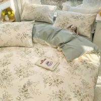 Juego de Ropa de Cama Estilo Coreano para Niños y Niñas Tamaño Twin Queen Funda de Edredón Sábana Plana y Funda de Almohada Moda Hogar Textil para Adultos y Niños - details 7