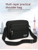 Bolso cruzado para hombre, bolso de hombro individual estilo viajero de gran capacidad, bolsos cruzados de ocio a la moda para hombre - details 0