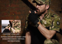 Camisetas para hombre Camiseta de combate del ejército de camuflaje - details 1