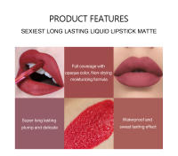Pintalabios Líquido Permanente, 6 piezas, Mate, Larga duración, Rosa, Brillo, Barras de Labios, Maquillaje para Mujer, Regalo - details 1